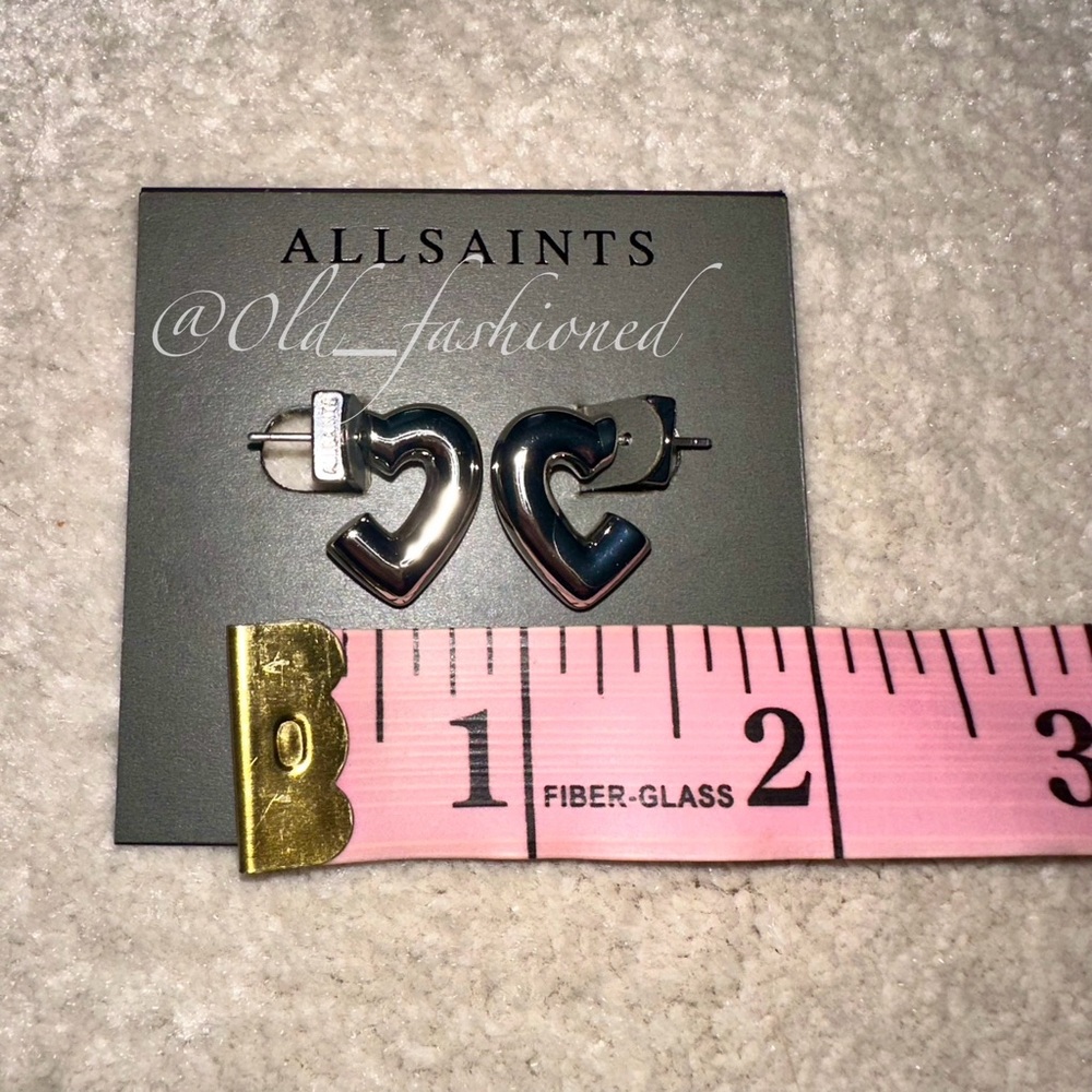 ALLSAINTS Heart Earrings - Picture 7 of 8